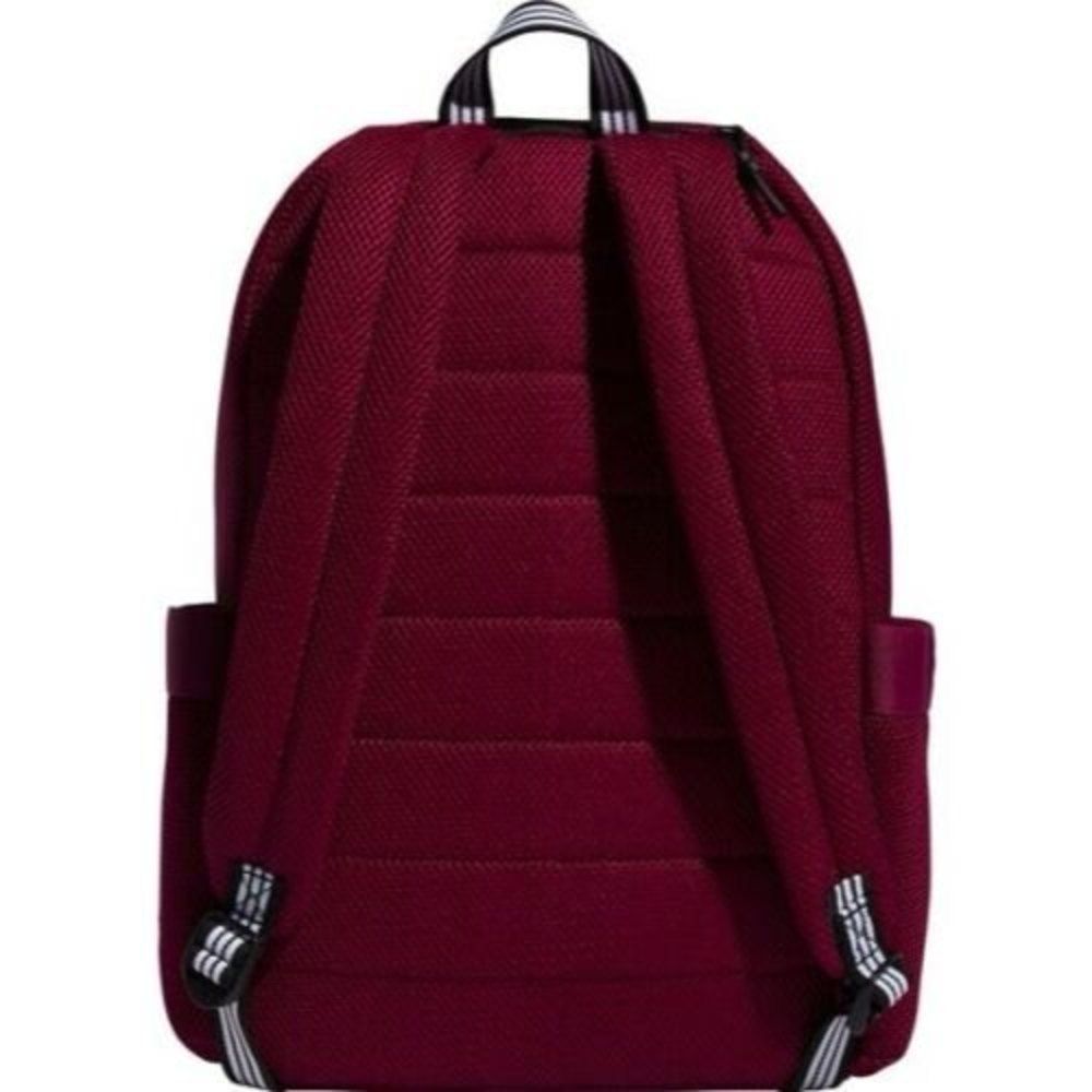 NWT Adidas VFA 2 Backpack Womens Red Maroon Padded Laptop Sleeve 2 Side Pockets - Picture 3 of 7